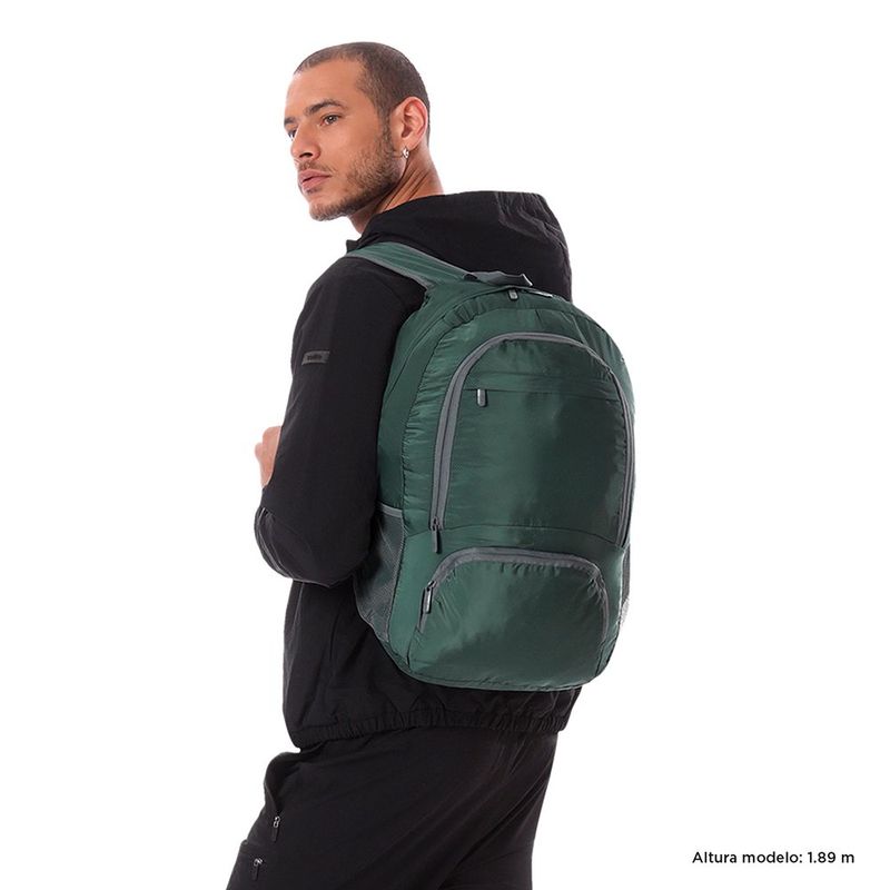 Mochila Plegable Verde Syncro