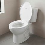 Asiento para Inodoro Redondo Tamaño Estándar Color Beige