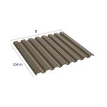 Lámina Policarbonato Troquelada Bronce 8 pies