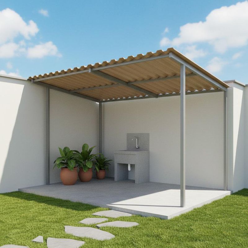 Lámina Policarbonato Troquelada Bronce 8 pies