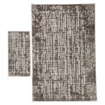 Combo de 2 Alfombras Darius 160 x 235 + 57 x 110 Cm Tonos Grises