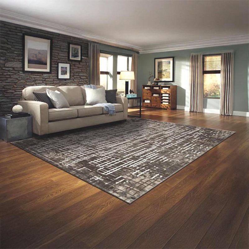 Combo de 2 Alfombras Darius 160 x 235 + 57 x 110 Cm Tonos Grises