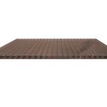 Lámina Policarbonato Celular Tipo Galleta Bronce de 1.22 m x 10 pies