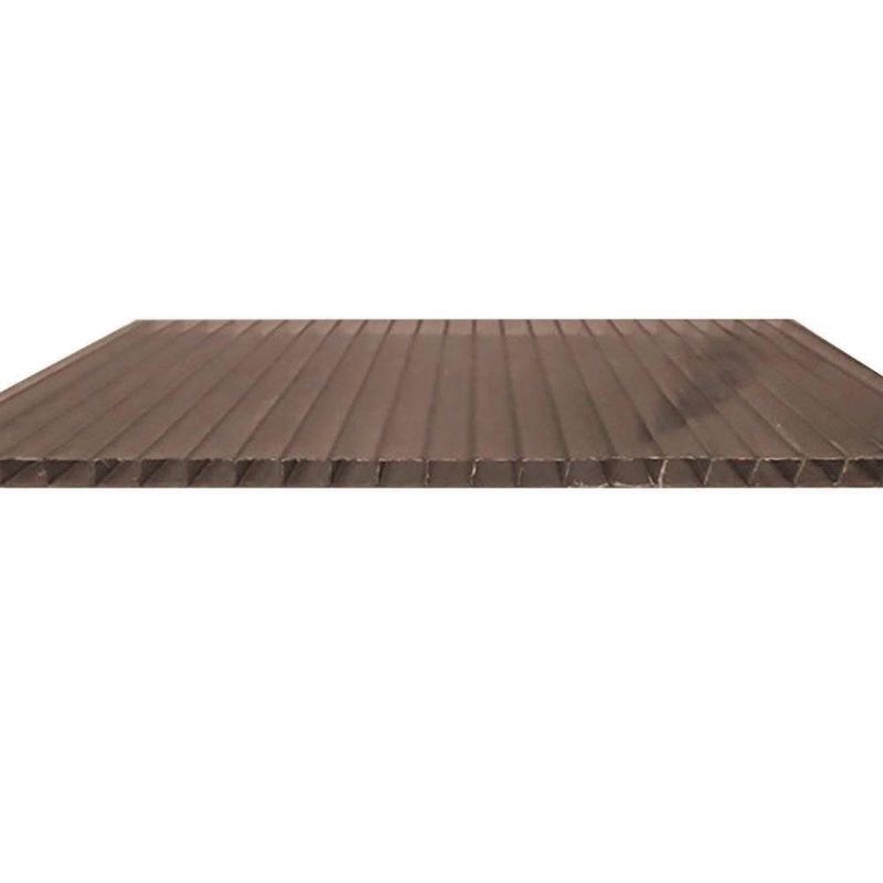 Lámina Policarbonato Celular Tipo Galleta Bronce de 1.22 m x 10 pies