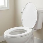 Asiento para Inodoro Elongado con Bisel Color Beige