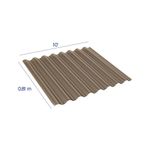 Lámina Policarbonato Ondulada Bronce 10 pies