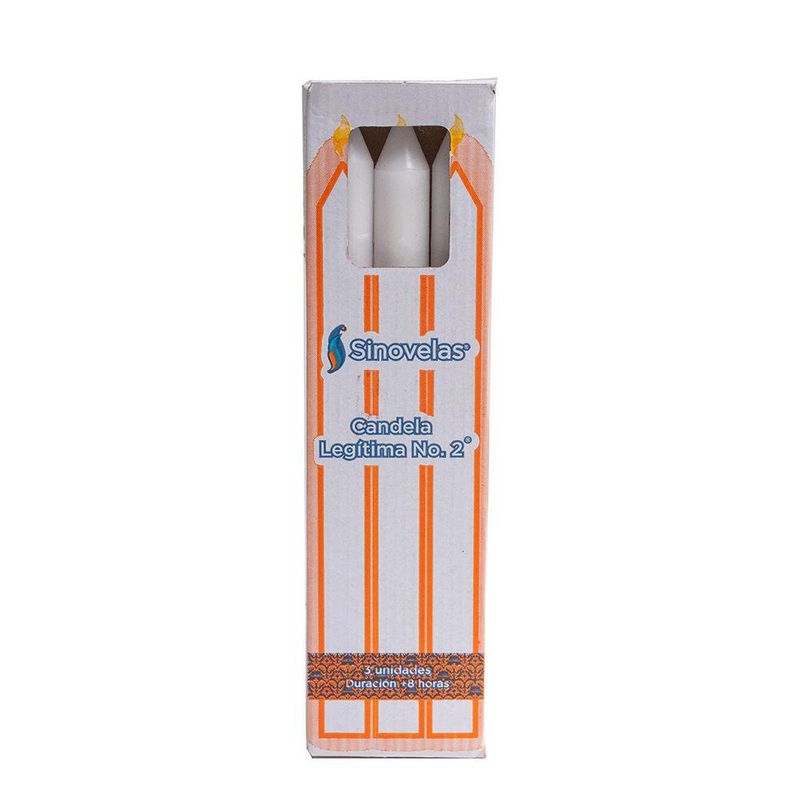 Set De 3 Velas Blancas - Sinovelas