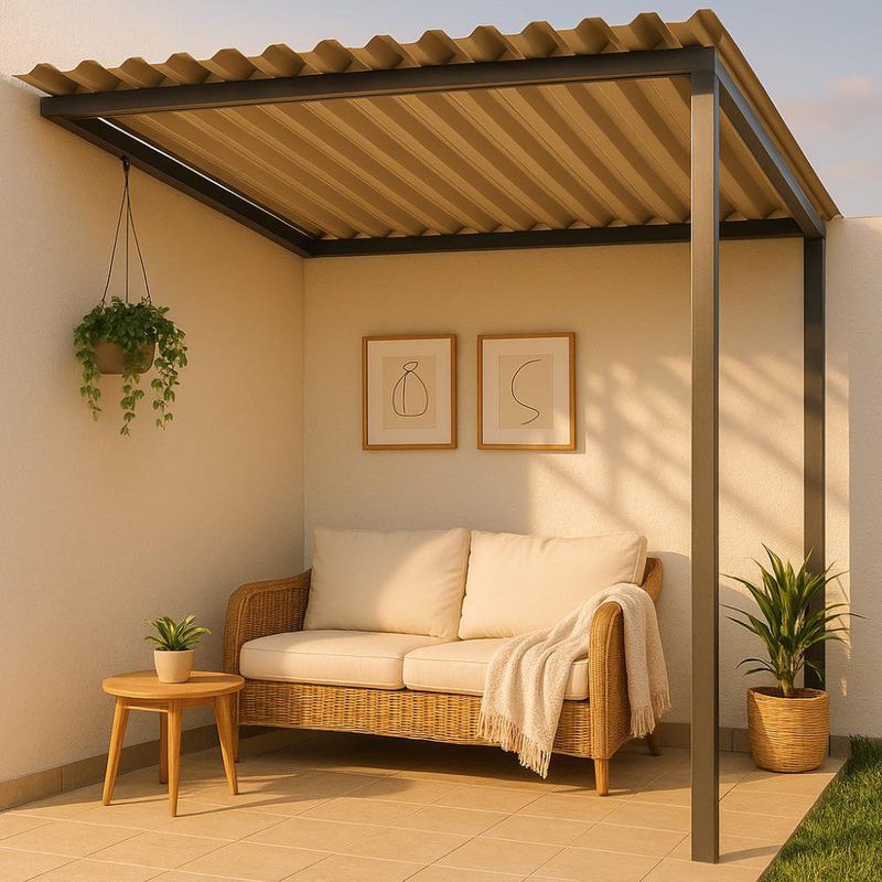 Lámina Policarbonato Troquelada Bronce 12 pies