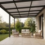 Lámina Policarbonato Ondulada Bronce 8 pies