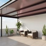 Lámina Policarbonato Celular Tipo Galleta Bronce 1.22 m x 8 pies