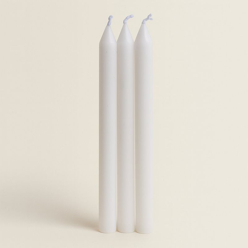 Set de 3 Velas Blancas