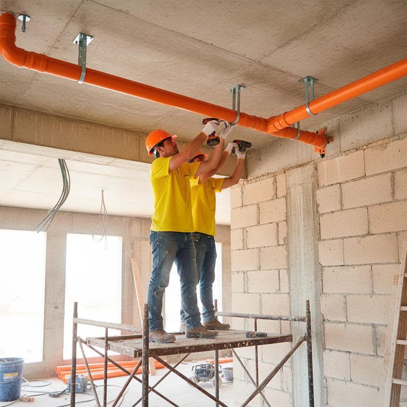 Tubo de Drenaje 4 Plg Color Naranja por Metro