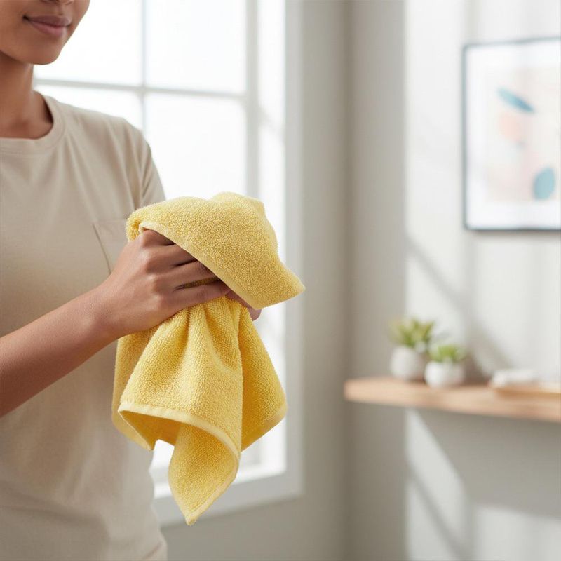 Toalla de Manos Amarilla 50 x 85 Cm