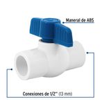 Válvula Esfera Pvc de 1/2 Plg