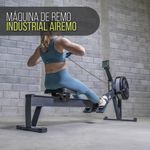Máquina de Remo Industrial AireMo para Cardio con Resistencia de Aire y Monitor LCD