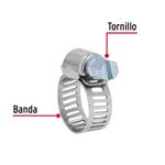 Set de 2 Abrazaderas de Acero Inoxidable 3/8 a 5/8 Plg