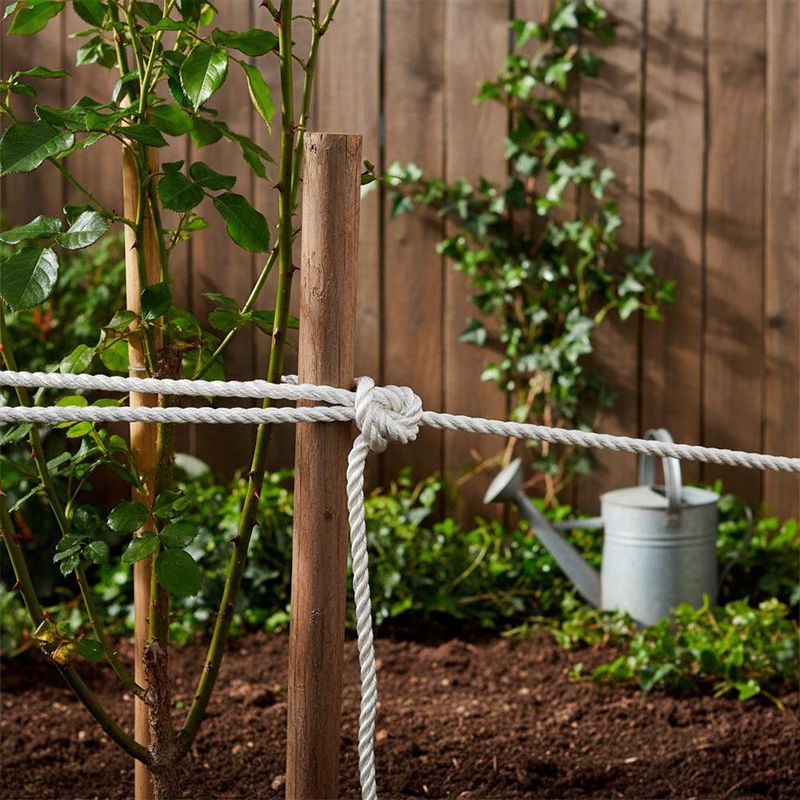 Lazo de Nylon Retorcido para Amarre Color Blanco de 3/8 Plg x 1 M