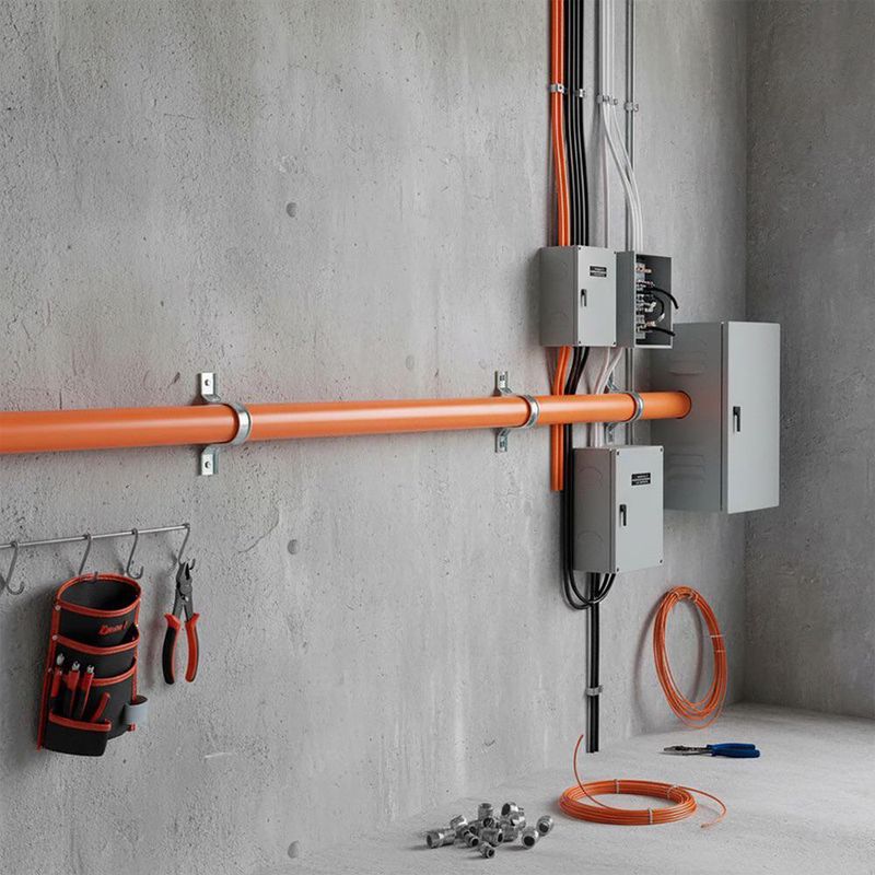 Tubo Drenaje Bajada Pluvial Naranja 3 Plg por Metro