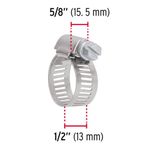 Set de 2 Abrazaderas de Acero Inoxidable 5/8 a 7/8 Plg