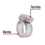 Set de 2 Abrazaderas de Acero Inoxidable 5/8 a 7/8 Plg