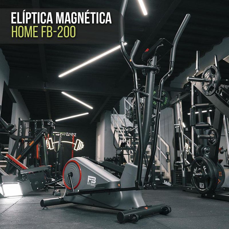 Elíptica Magnética FB-200 con 8 Niveles de Resistencia y Monitor