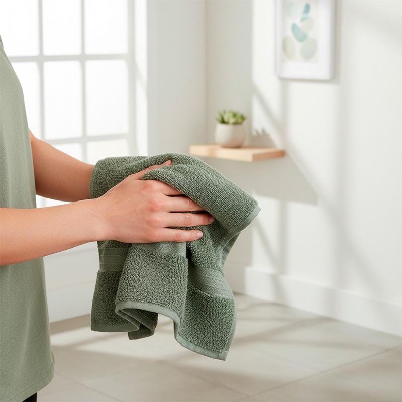 Toalla de Manos Verde 50 x 85 Cm