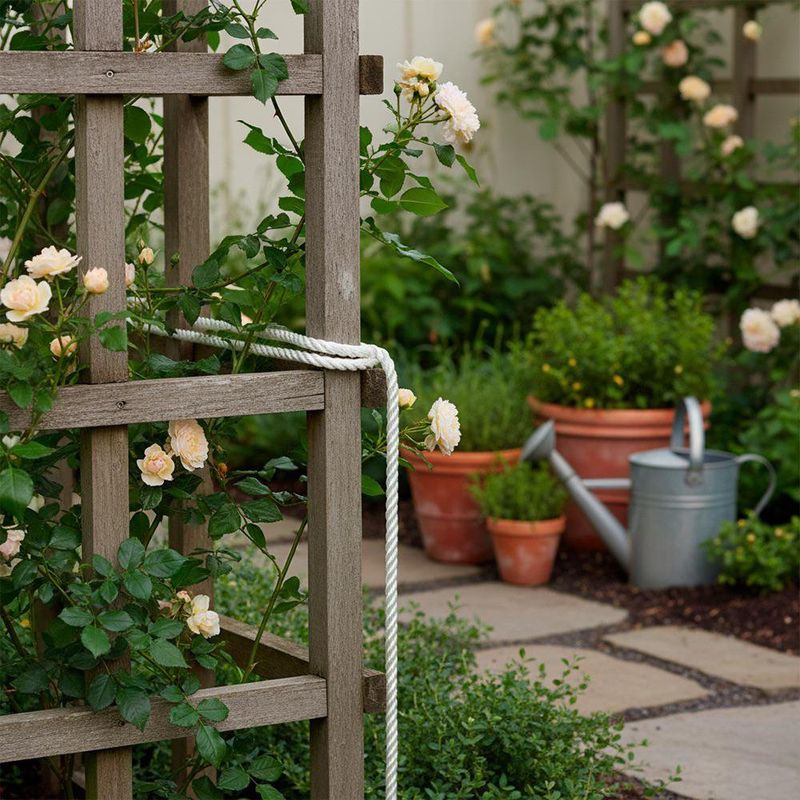 Lazo de Nylon Retorcido Blanco 1/4 Plg x 1 M