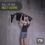 Barra Pull Up Multi Agarre para Dominadas en Pared con Estructura de Acero