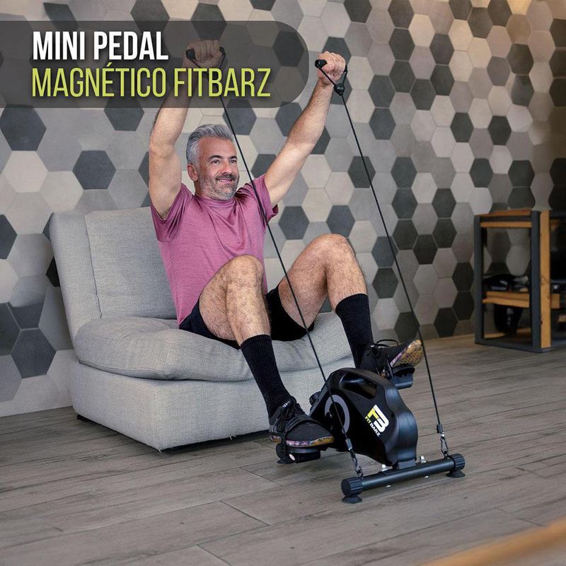 Mini Pedal Magnético para Brazos y Piernas con Monitor LCD y Resistencia Ajustable