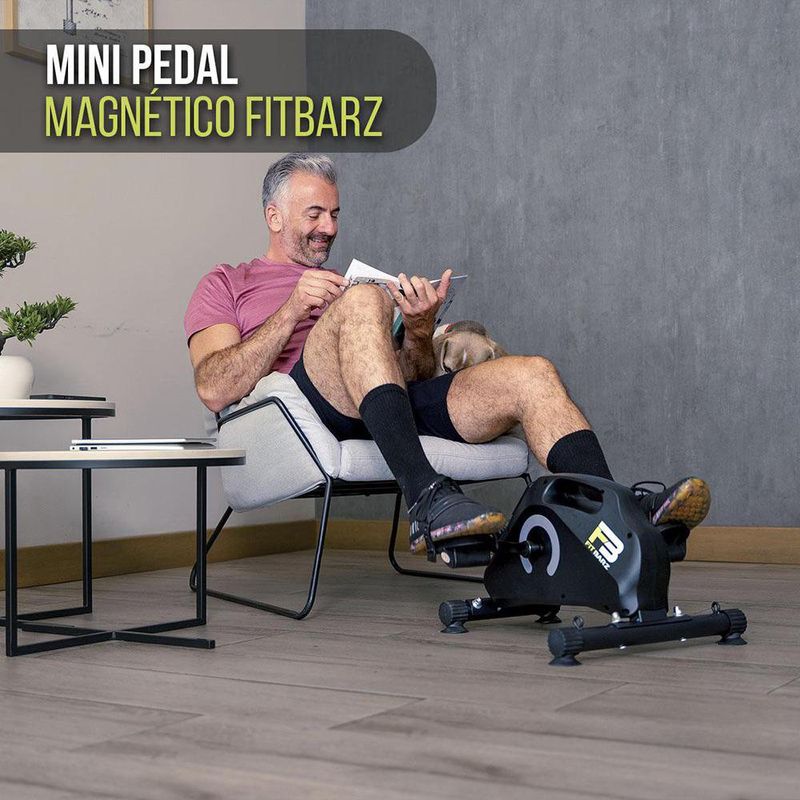 Mini Pedal Magnético para Brazos y Piernas con Monitor LCD y Resistencia Ajustable