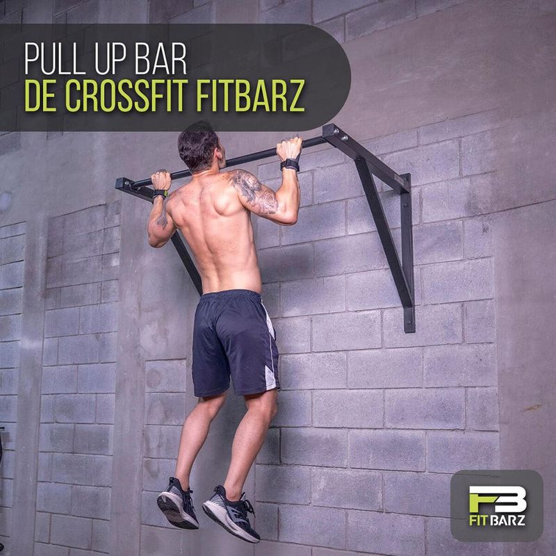 Pull-Up Bar de CrossFit PRO para Dominadas en Pared de Acero Reforzado