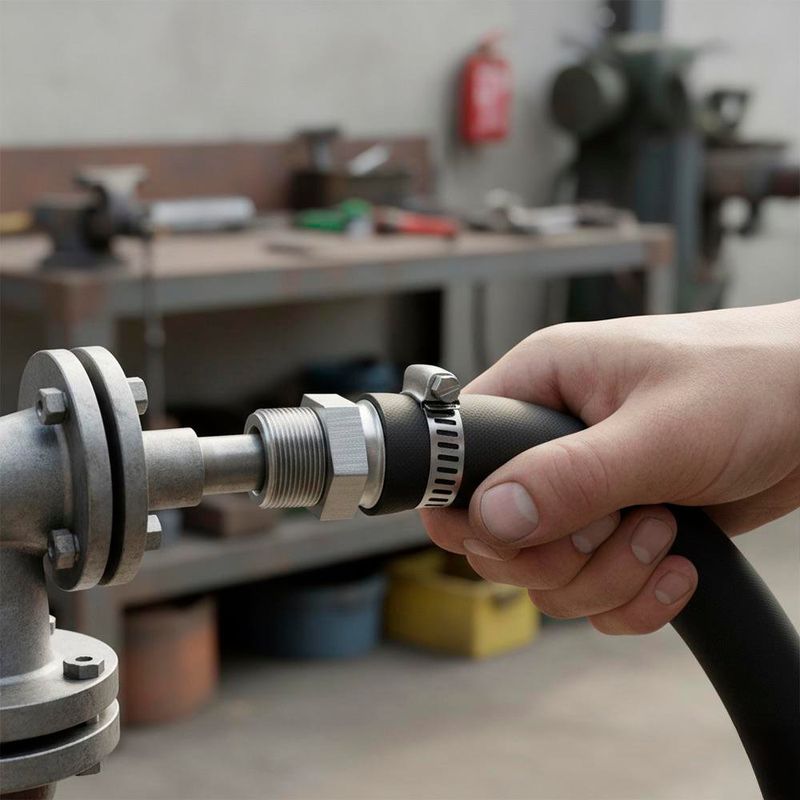 Abrazadera de Acero Inoxidable Reforzada No. 7 1/2 a 7/8 Plg 2 Pzas