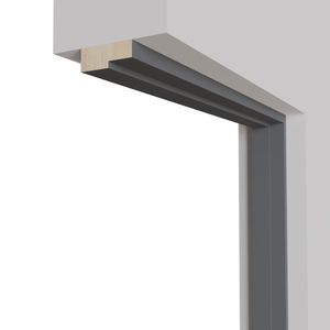 Marco de Pino 35x90x2180 Cm Plateado