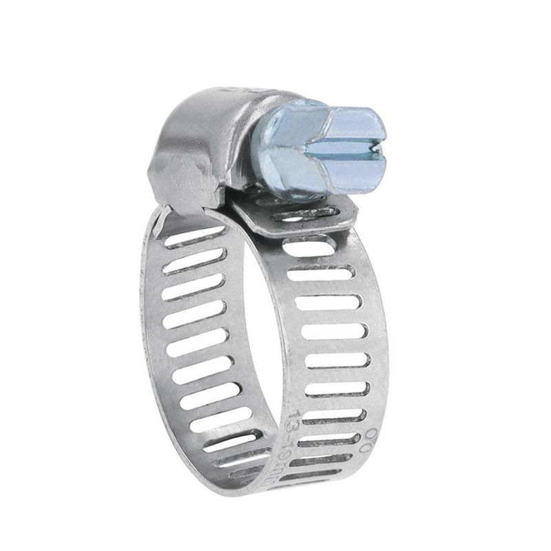 Set de 2 Abrazaderas de Acero Inoxidable 1/2 Plg