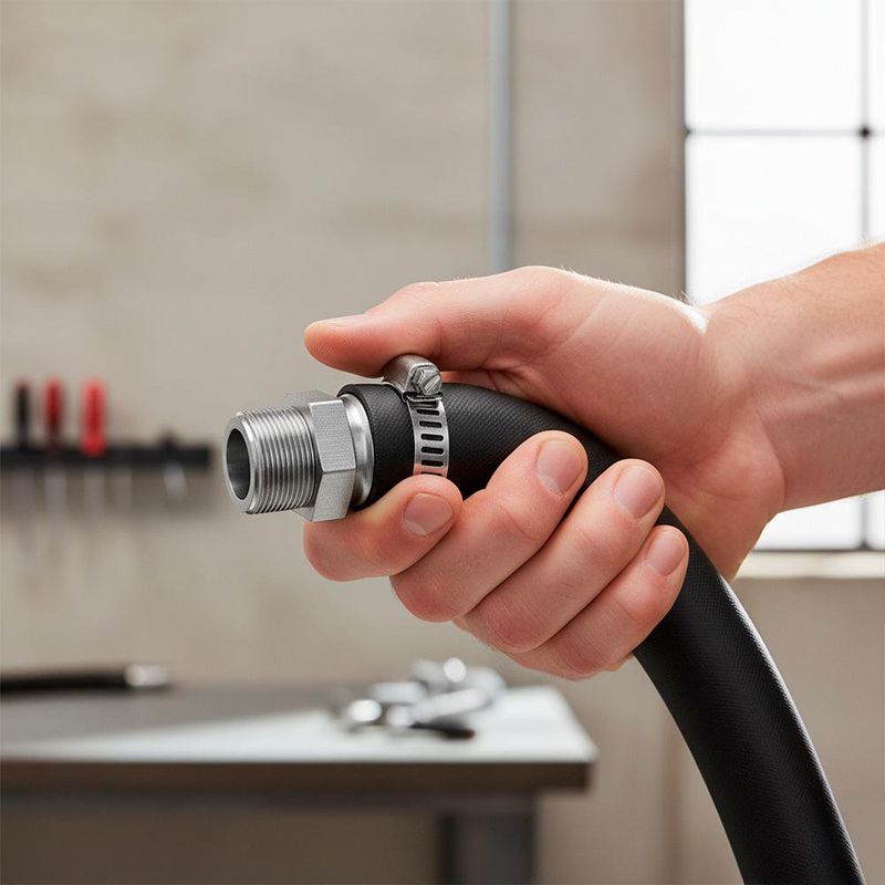 Set de 2 Abrazaderas de Acero Inoxidable 1/2 Plg