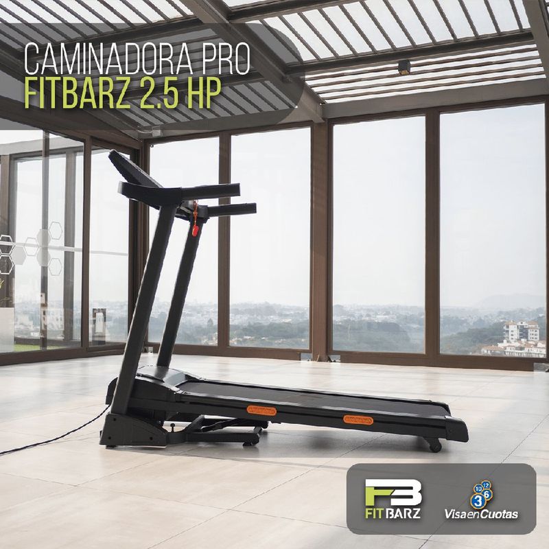 Caminadora FB PRO 2.5 HP para Cardio en Casa con Inclinación Motorizada y Monitor