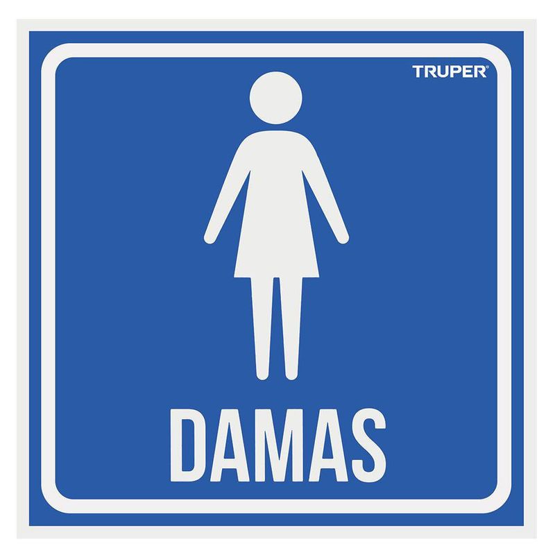 Rótulo Para Señalización Damas 19 X 19 Cm - Truper