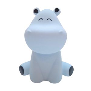 Lámpara de Noche Hipopótamo Castellino Luz Cálida