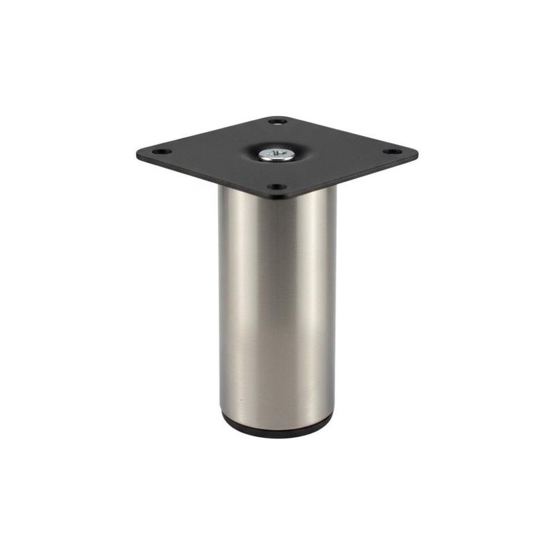 Pata para Mueble 100 Mm Acabado Satinado Inoxidable