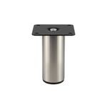 Pata para Mueble 100 Mm Acabado Satinado Inoxidable