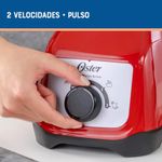 Licuadora Roja con Vaso de Vidrio 2 Velocidades