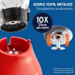 Licuadora Roja con Vaso de Vidrio 2 Velocidades