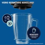 Licuadora Negra Jarra de Vidrio 700 W