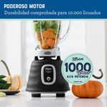Licuadora Negra Jarra de Vidrio 700 W