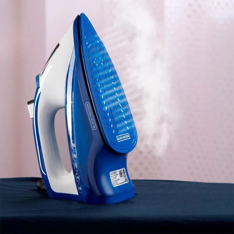 Plancha a Vapor de Cerámica Color Azul