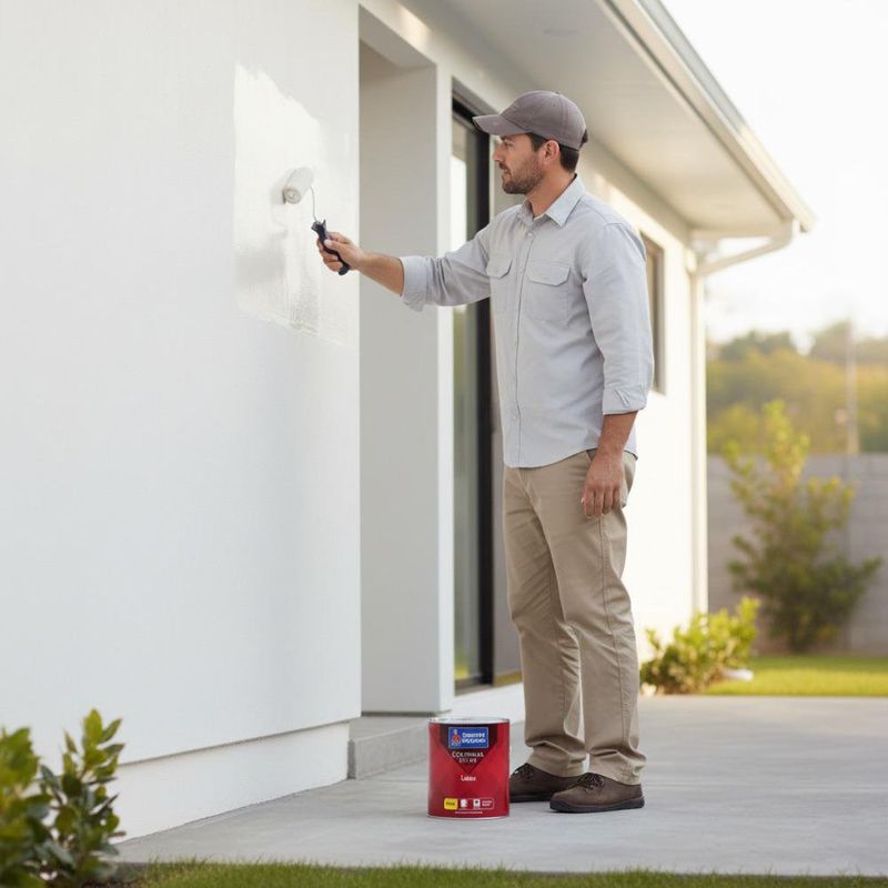 Pintura Colonial Deep Mate Blanco 1/4 Gal