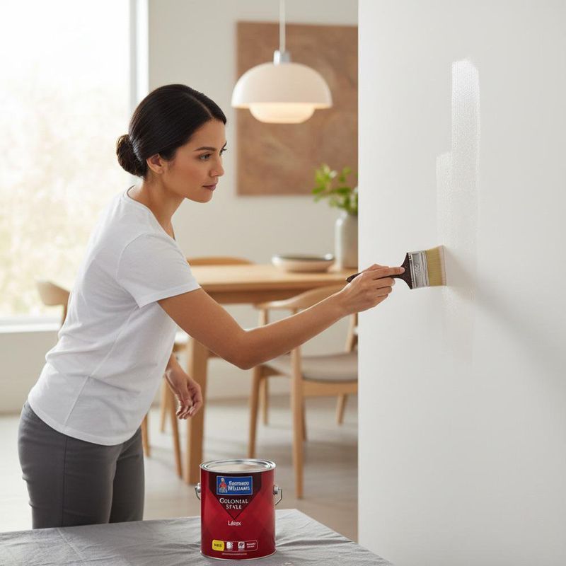 Pintura Colonial Deep Mate Blanco 1/4 Gal