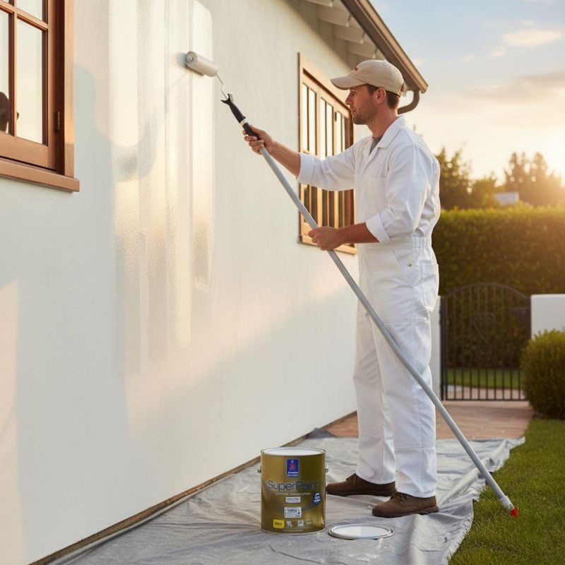 Pintura Super Paint Extra White Mate 1 Gal