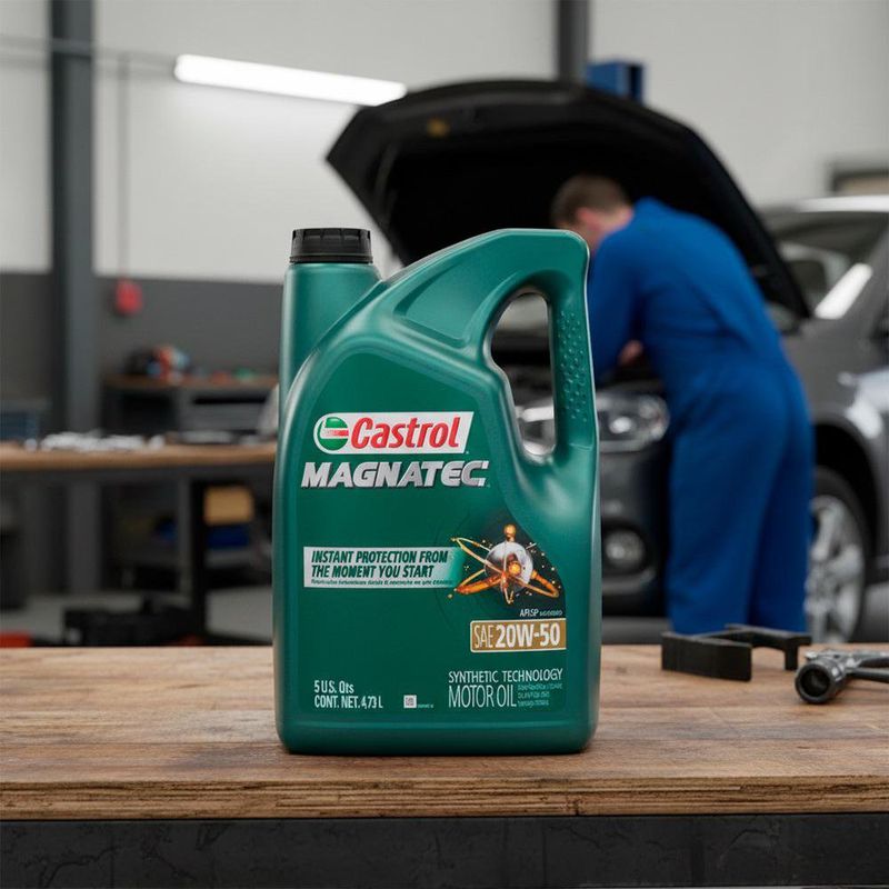 Aceite de Motor 20W50 Semi Sintético Magnatec 5 Qt