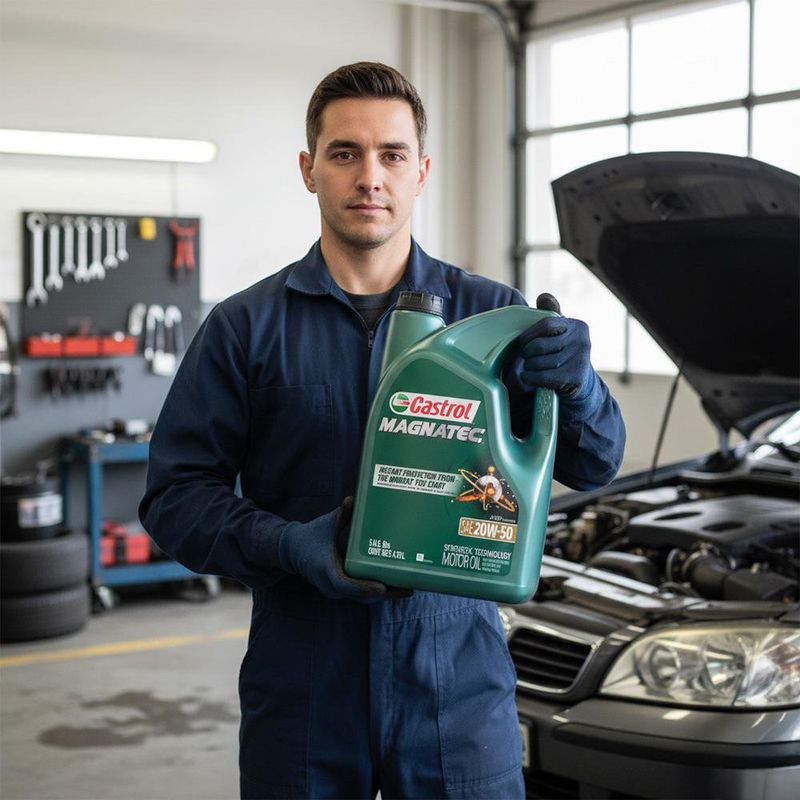 Aceite de Motor 20W50 Semi Sintético Magnatec 5 Qt